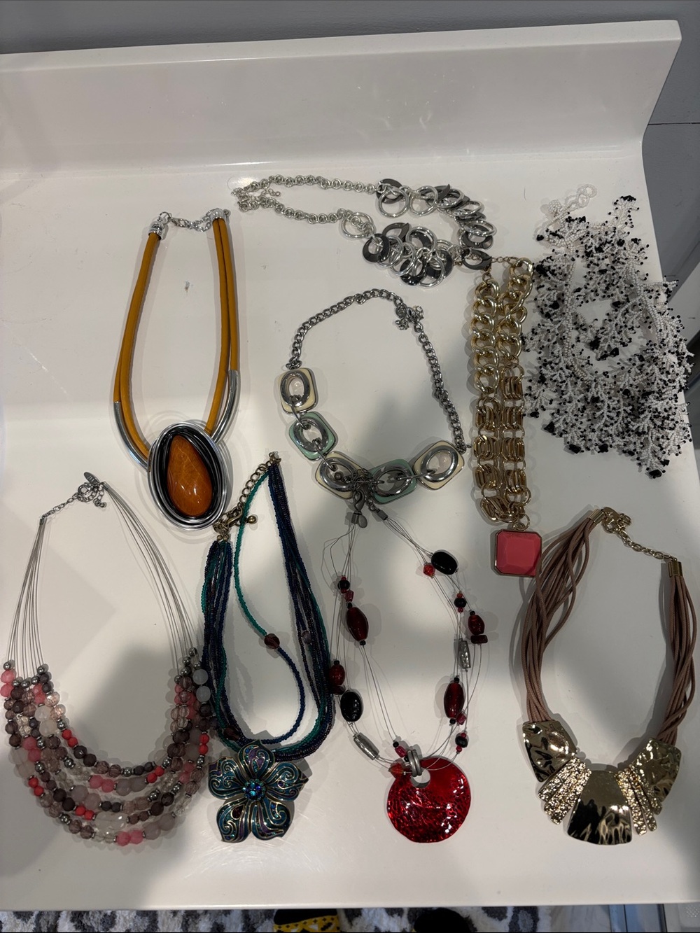 Costume jewelry necklace bundle